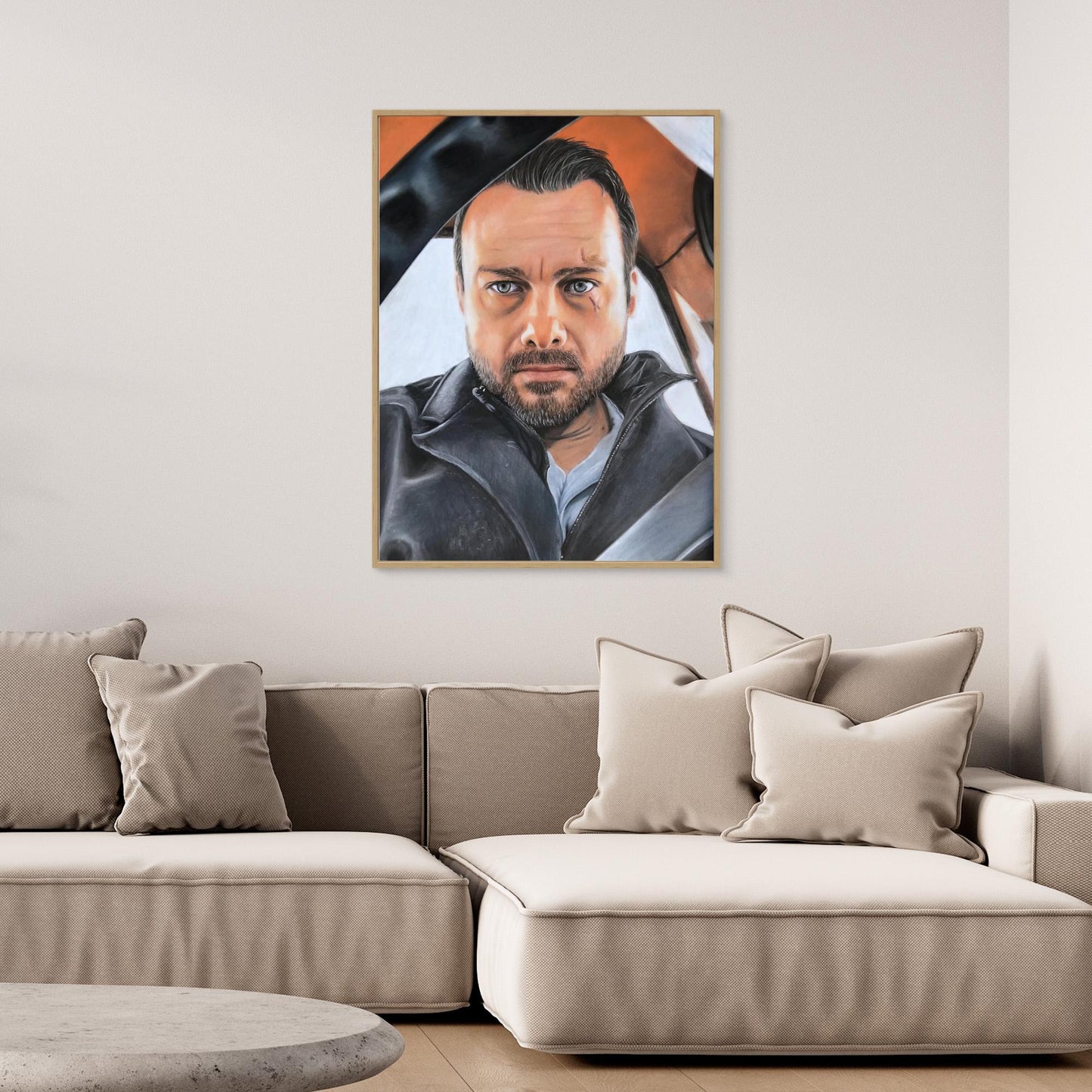 Through The Lens - Jeff Teravainen Pastel Portrait Canvas Print