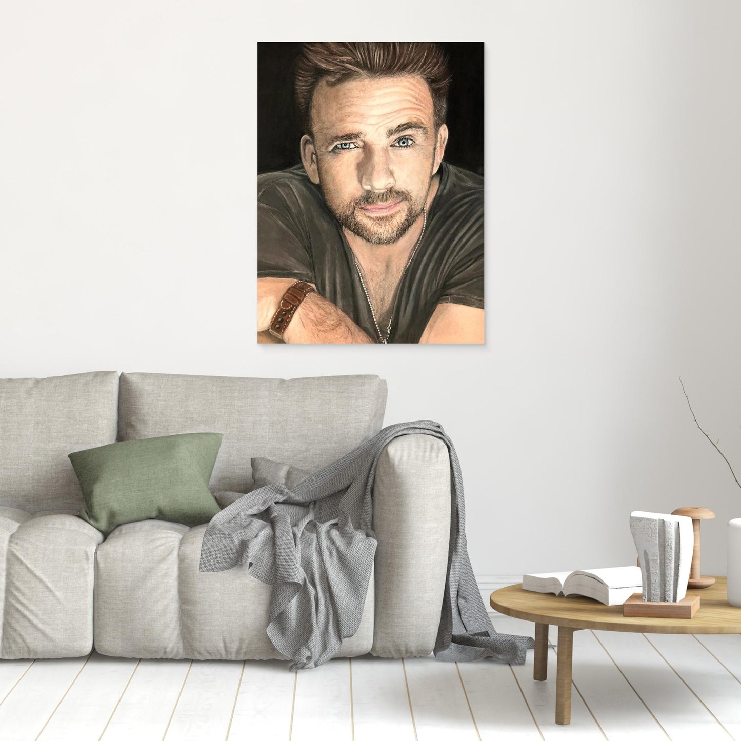 The Lifted Brow - Sean Patrick Flanery Portrait Canvas Print