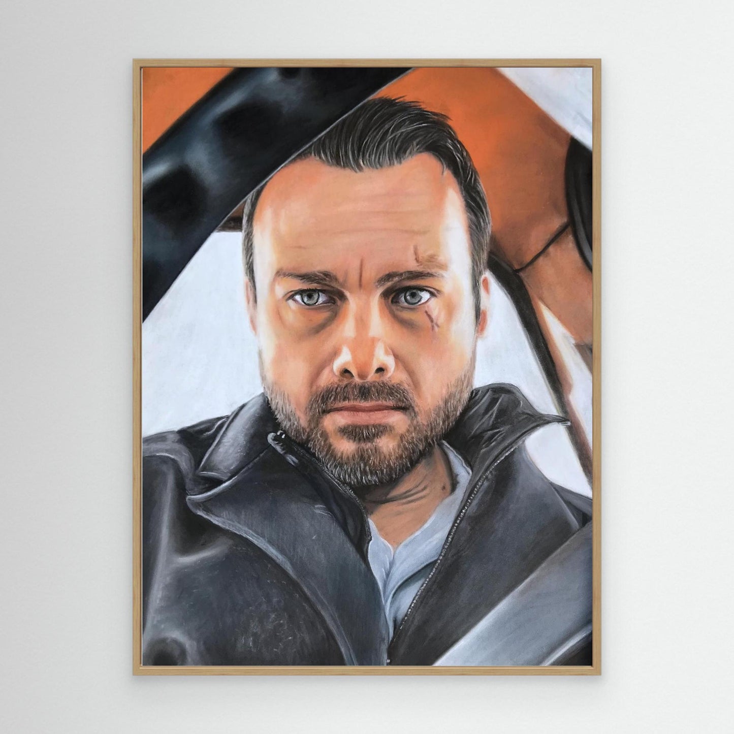 Through The Lens - Jeff Teravainen Pastel Portrait Canvas Print