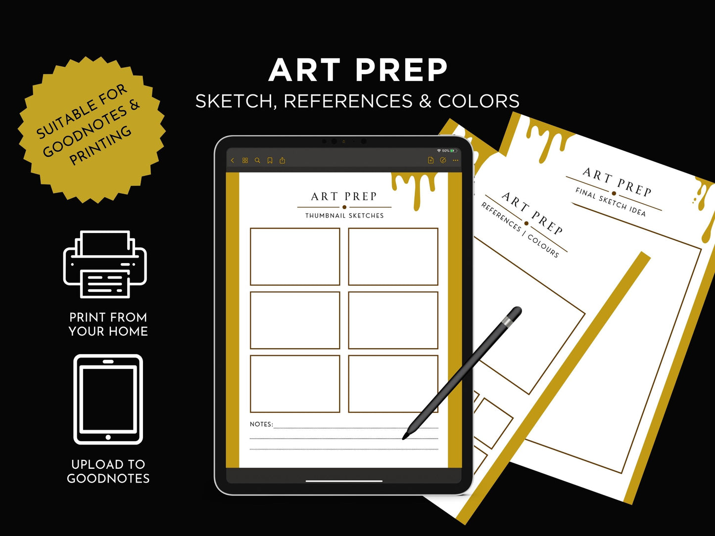 The Artist Planner | A4 & 8.5x11" Printable PDF | Art Business & Studio Organiser