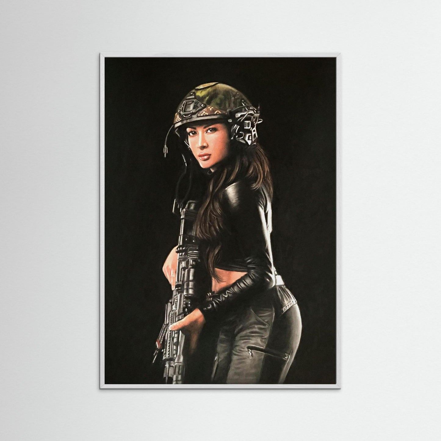 "Shadow Hunter" Fine Art Framed Print