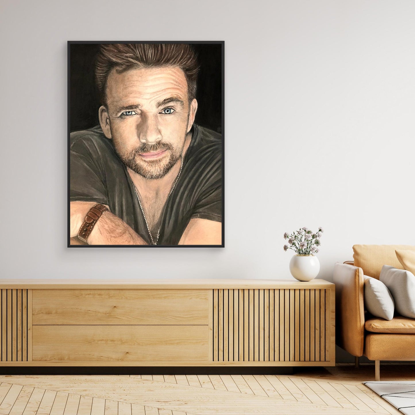 The Lifted Brow - Sean Patrick Flanery Portrait Canvas Print
