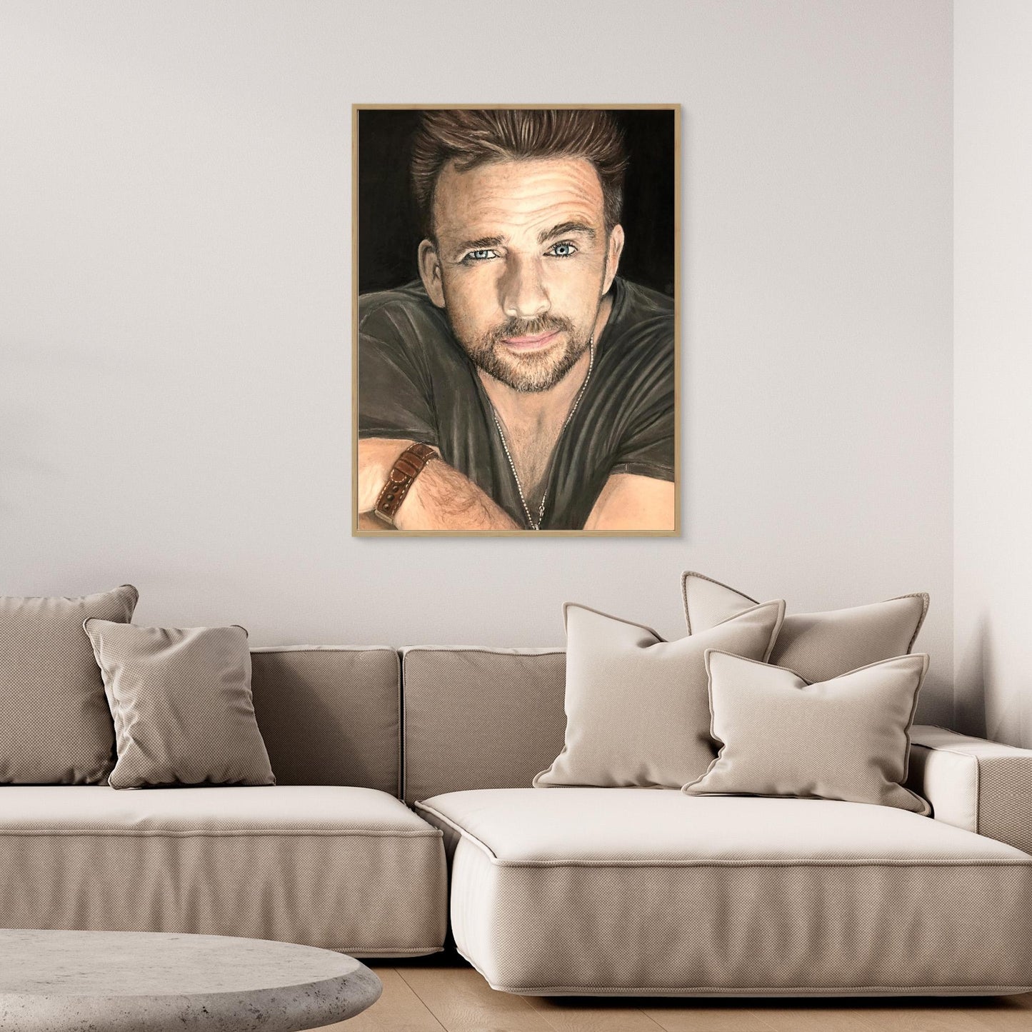 The Lifted Brow - Sean Patrick Flanery Portrait Canvas Print