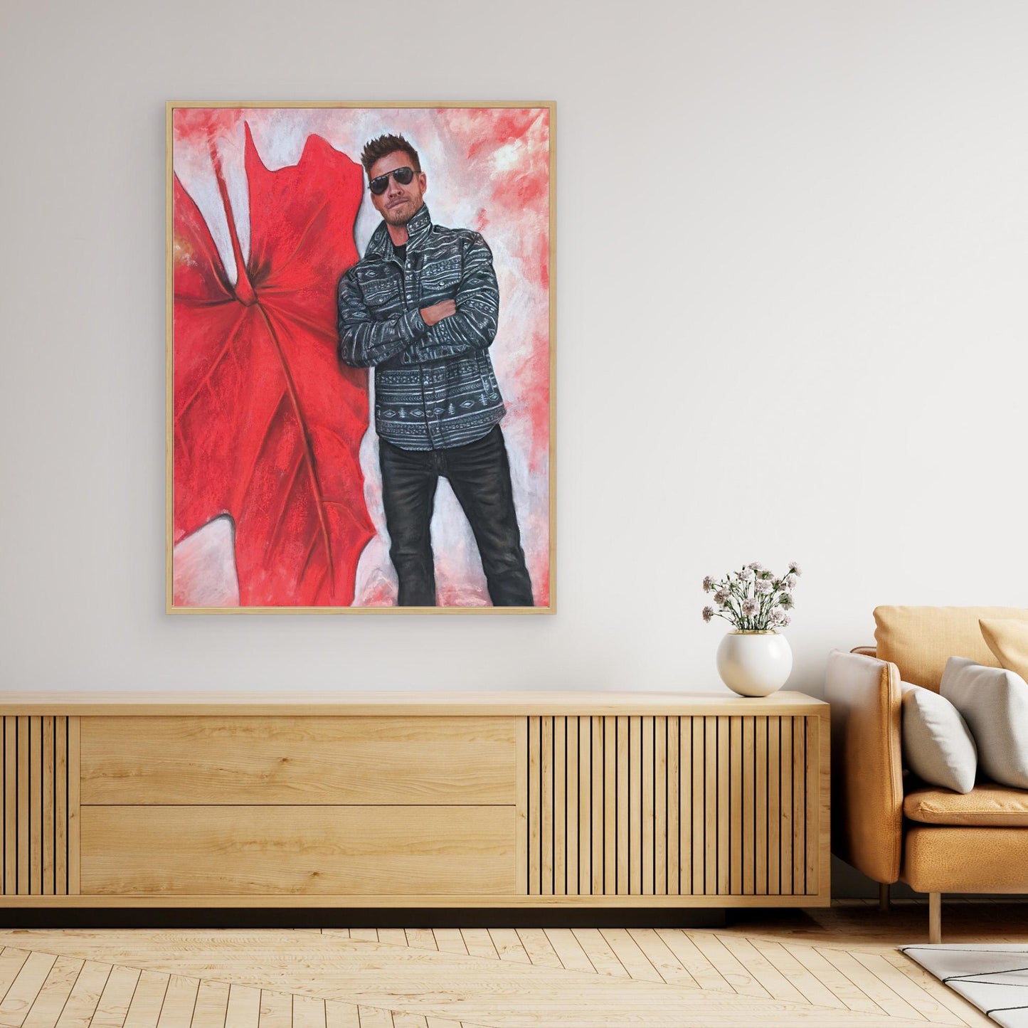 Echoes In Red Canvas Print