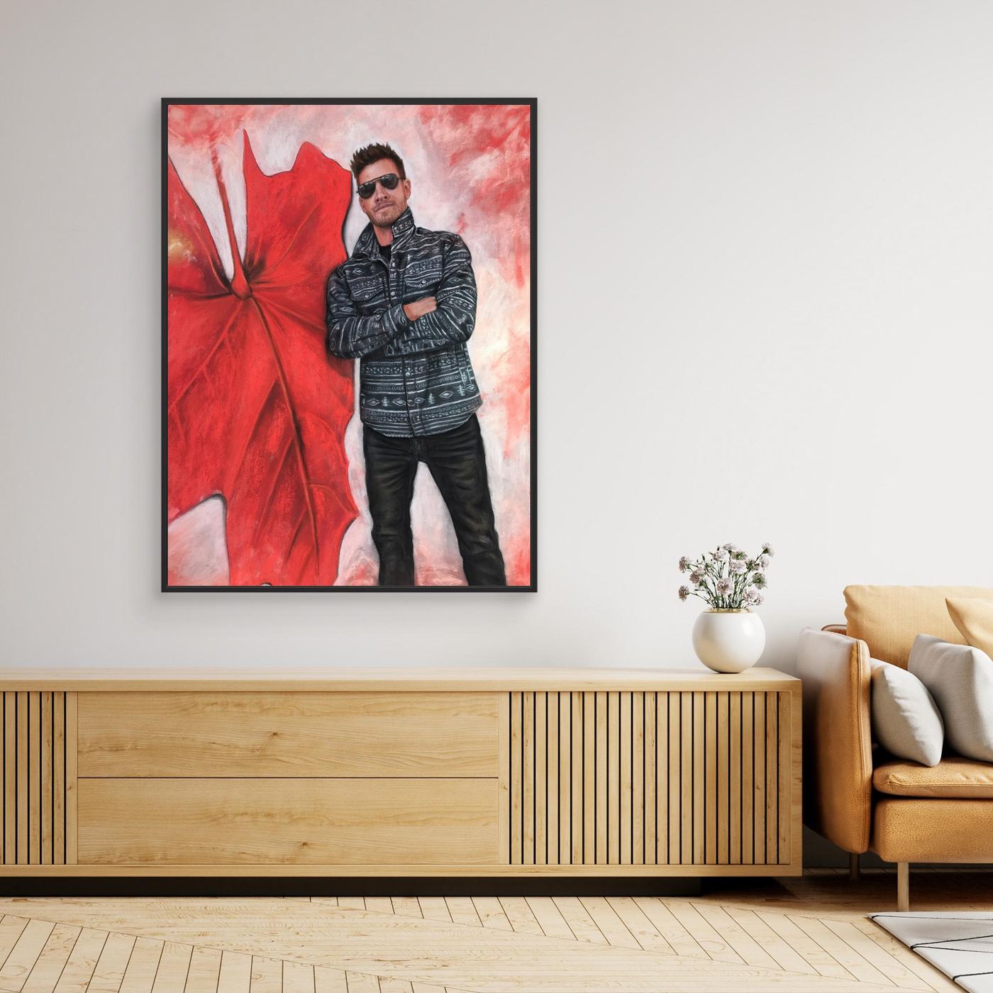 Echoes In Red Canvas Art Print