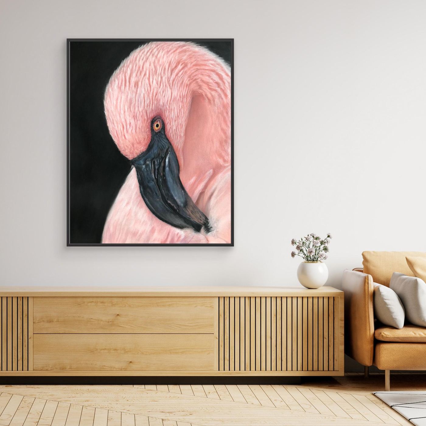 Flamingo Serenity Canvas Art Print
