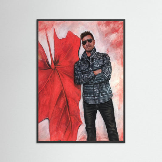 Echoes In Red framed fine art print