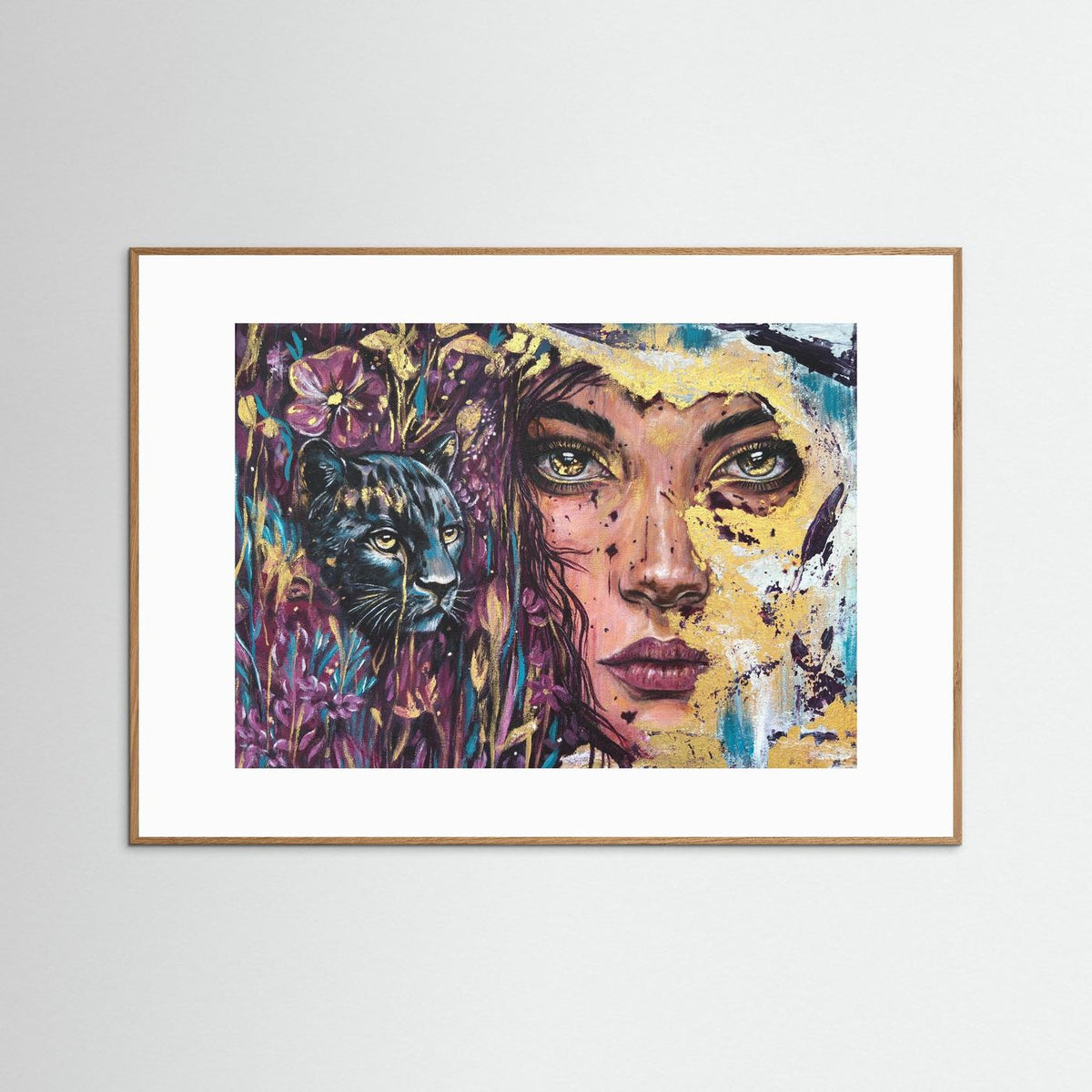 The Golden Tear Framed Fine Art Print