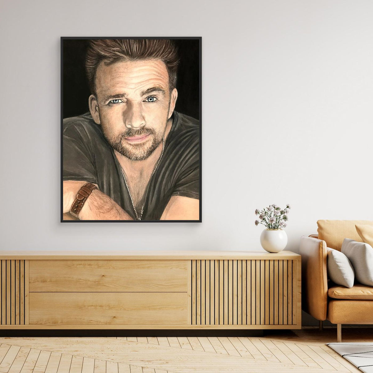 The Lifted Brow Canvas Art Print