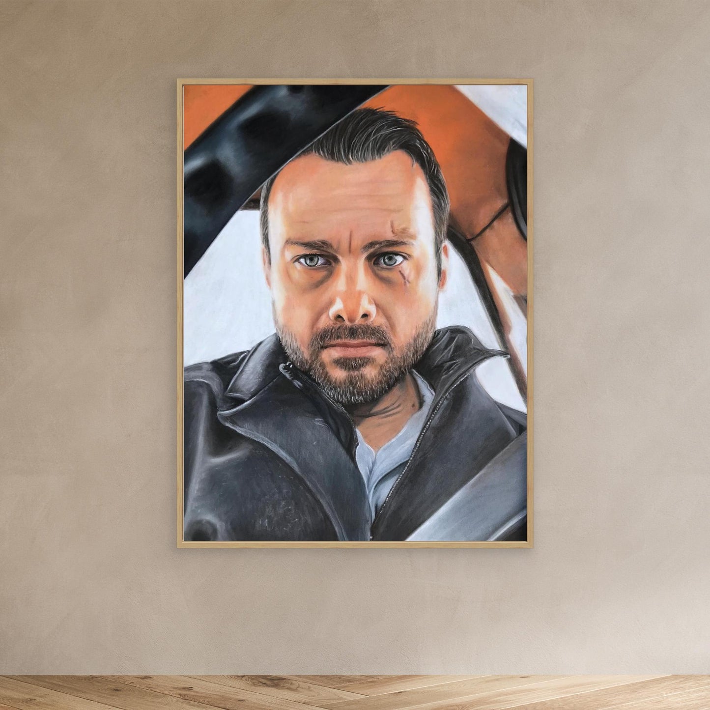Through The Lens - Jeff Teravainen Pastel Portrait Canvas Print