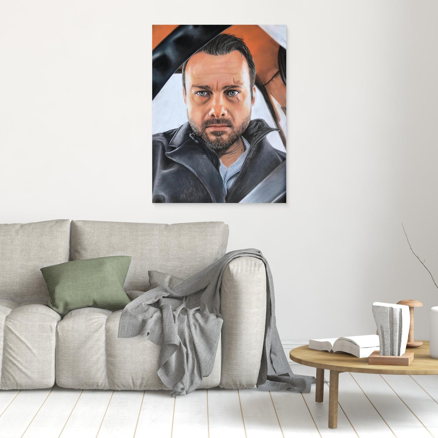 Through The Lens - Jeff Teravainen Pastel Portrait Canvas Print