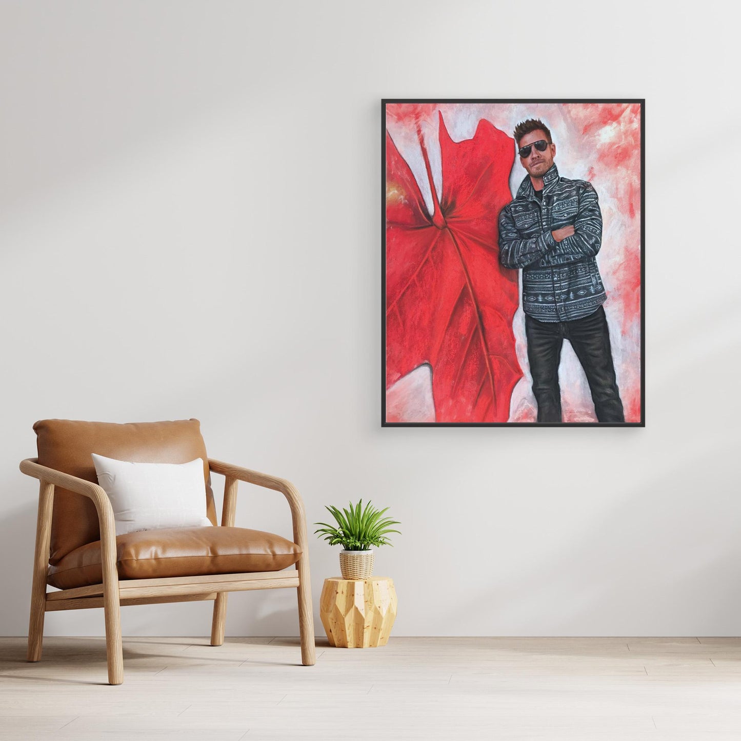 "Echoes In Red" Canvas Print