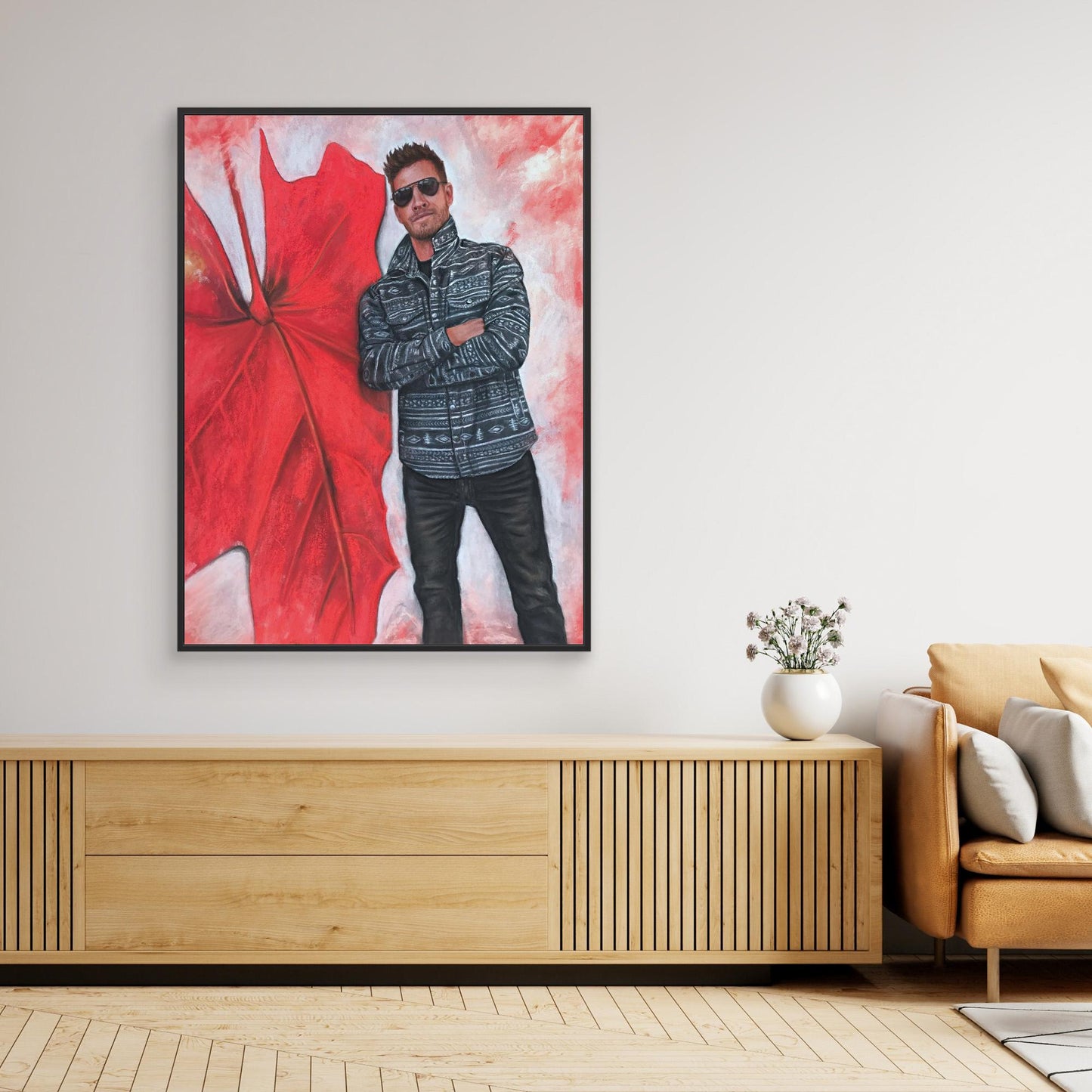 Echoes In Red Canvas Print