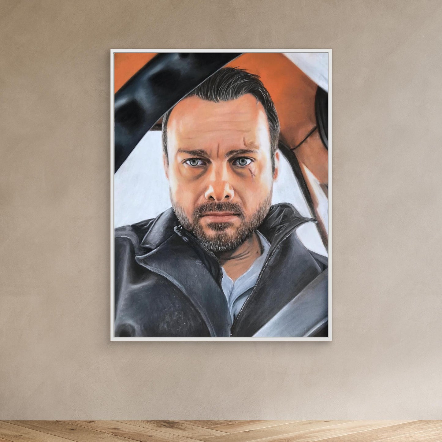 Through The Lens - Jeff Teravainen Pastel Portrait Canvas Print