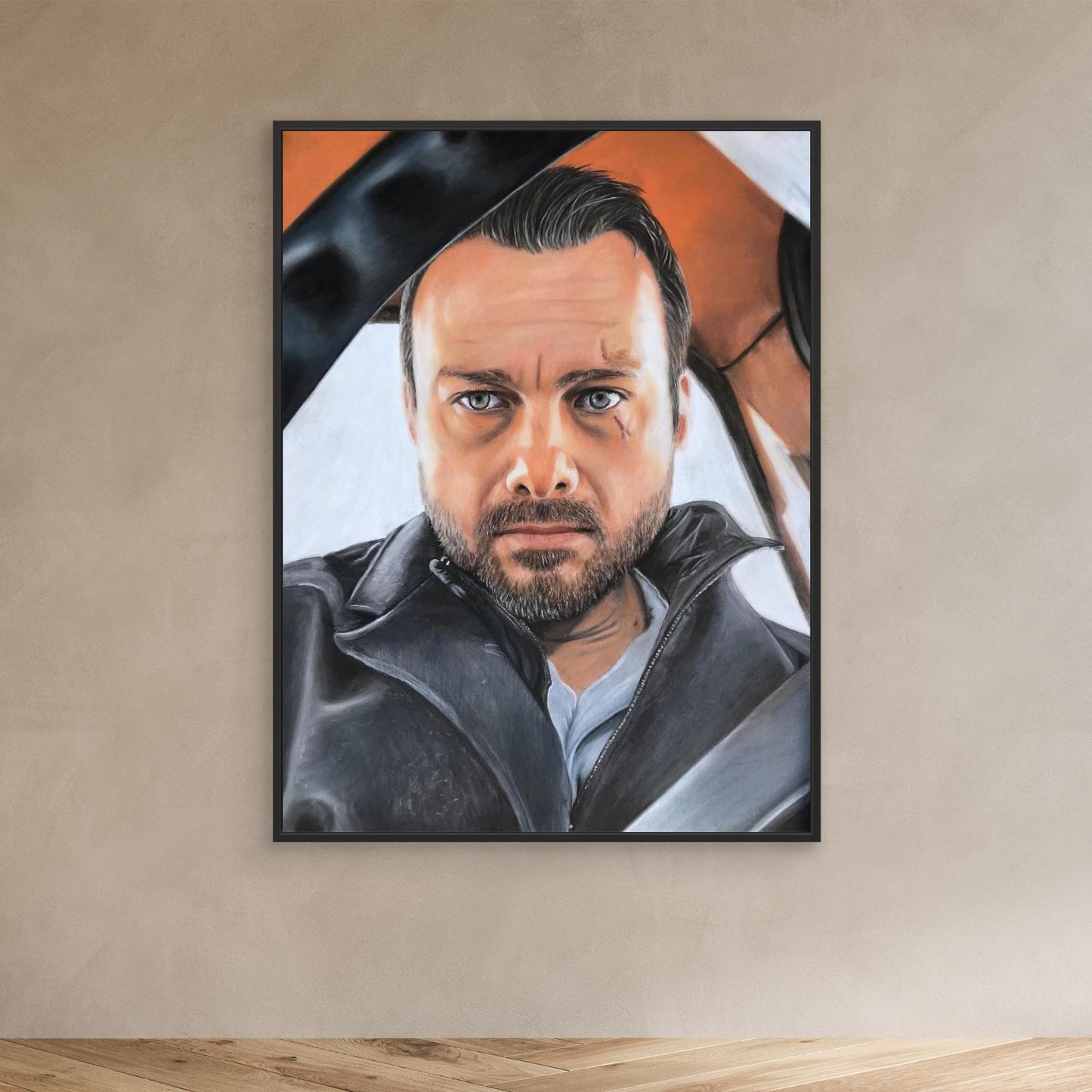 Through The Lens - Jeff Teravainen Pastel Portrait Canvas Print