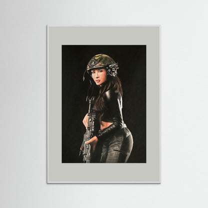 "Shadow Hunter" Fine Art Framed Print