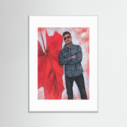 "Echoes In Red" Framed Fine Art Print