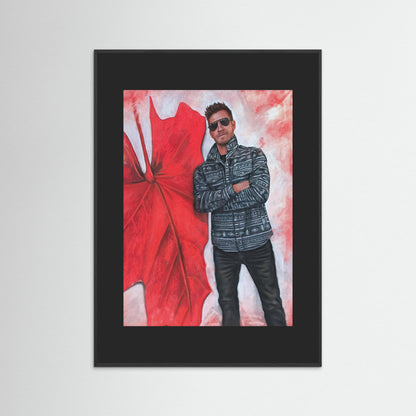 "Echoes In Red" Framed Fine Art Print