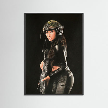 "Shadow Hunter" Fine Art Framed Print