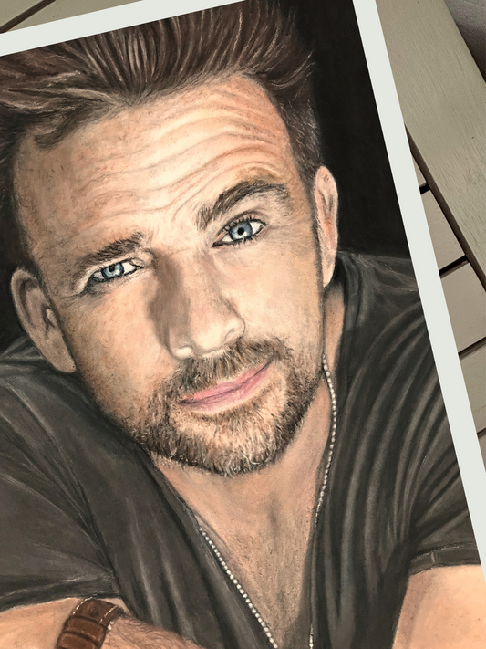 The Lifted Brow - Sean Patrick Flanery Portrait (Open Edition) Fine Art Giclée Print