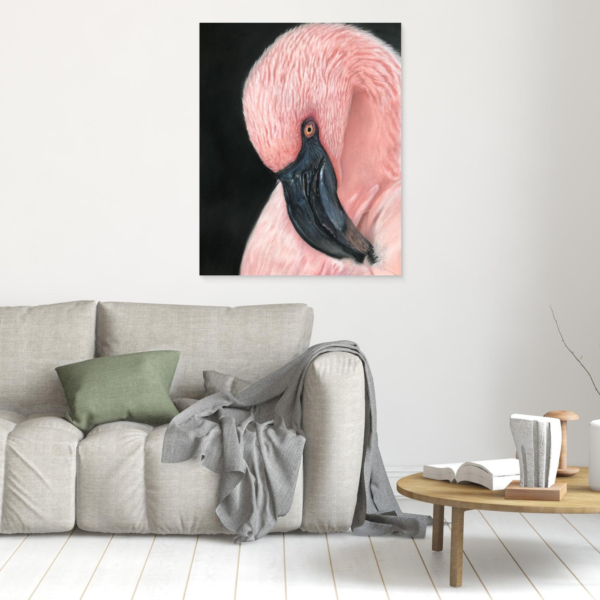 "Flamingo Serenity" Canvas Print