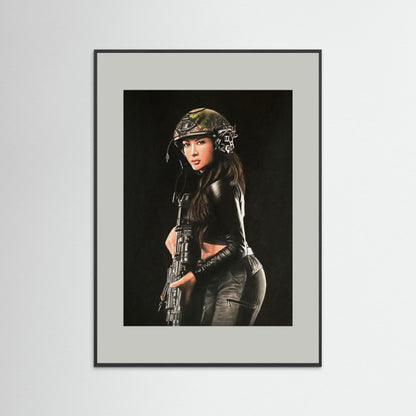 "Shadow Hunter" Fine Art Framed Print