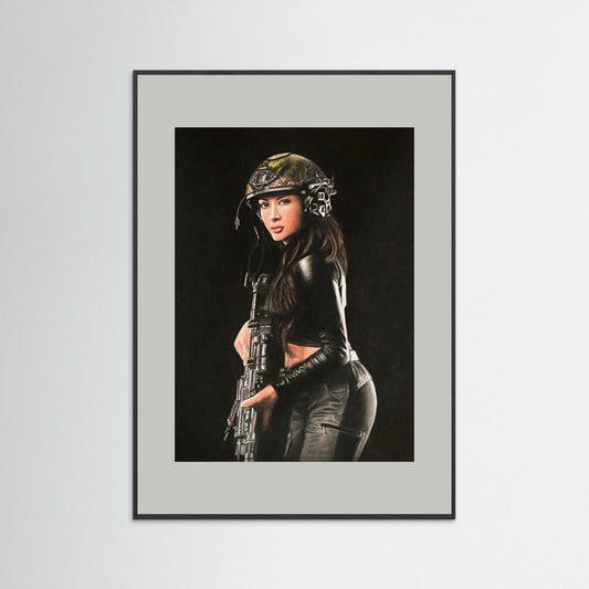 "Shadow Hunter" Fine Art Framed Print