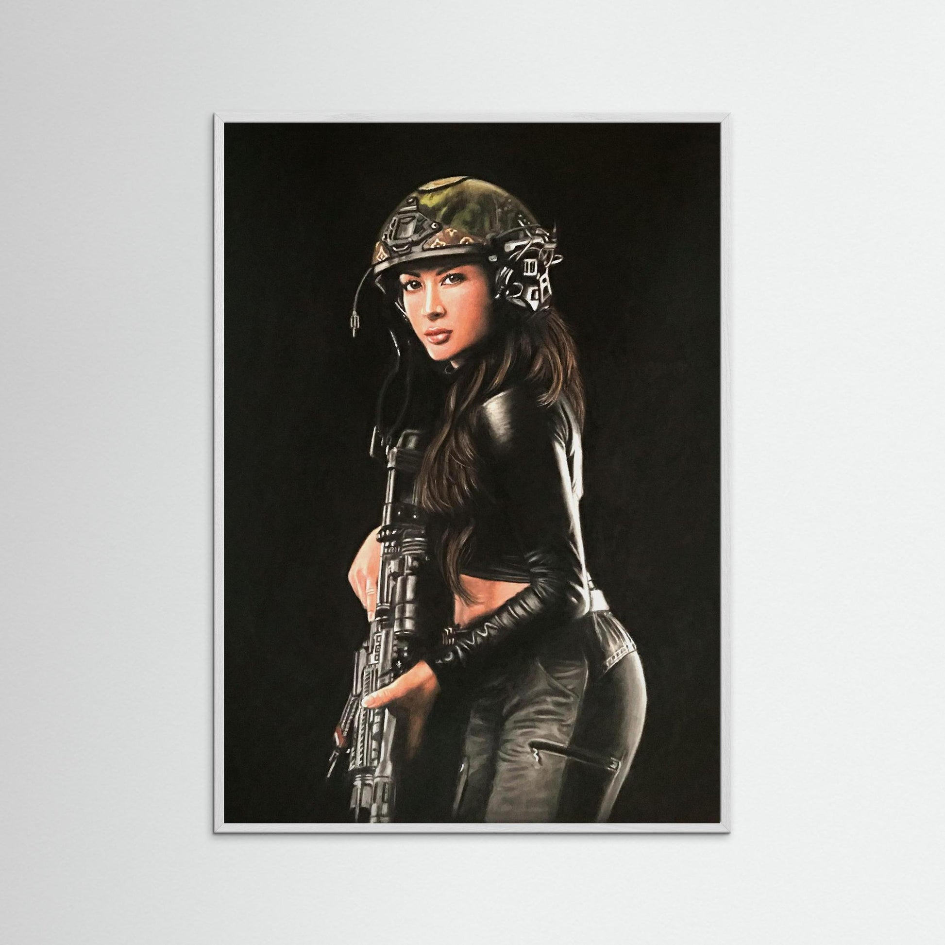 "Shadow Hunter" Fine Art Framed Print