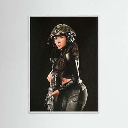 "Shadow Hunter" Fine Art Framed Print