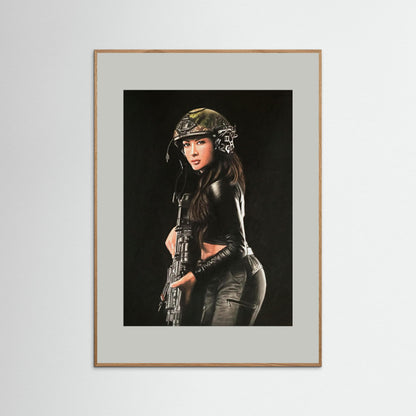 "Shadow Hunter" Fine Art Framed Print