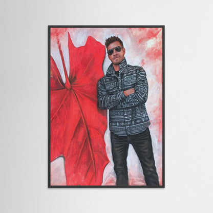 "Echoes In Red" Framed Fine Art Print