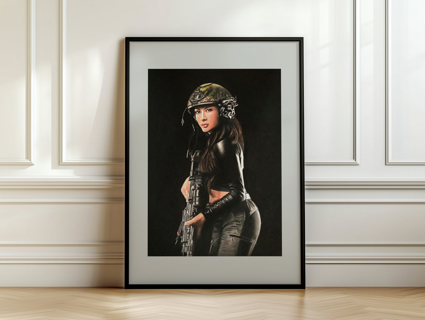 "Shadow Hunter" Framed Fine Art Print