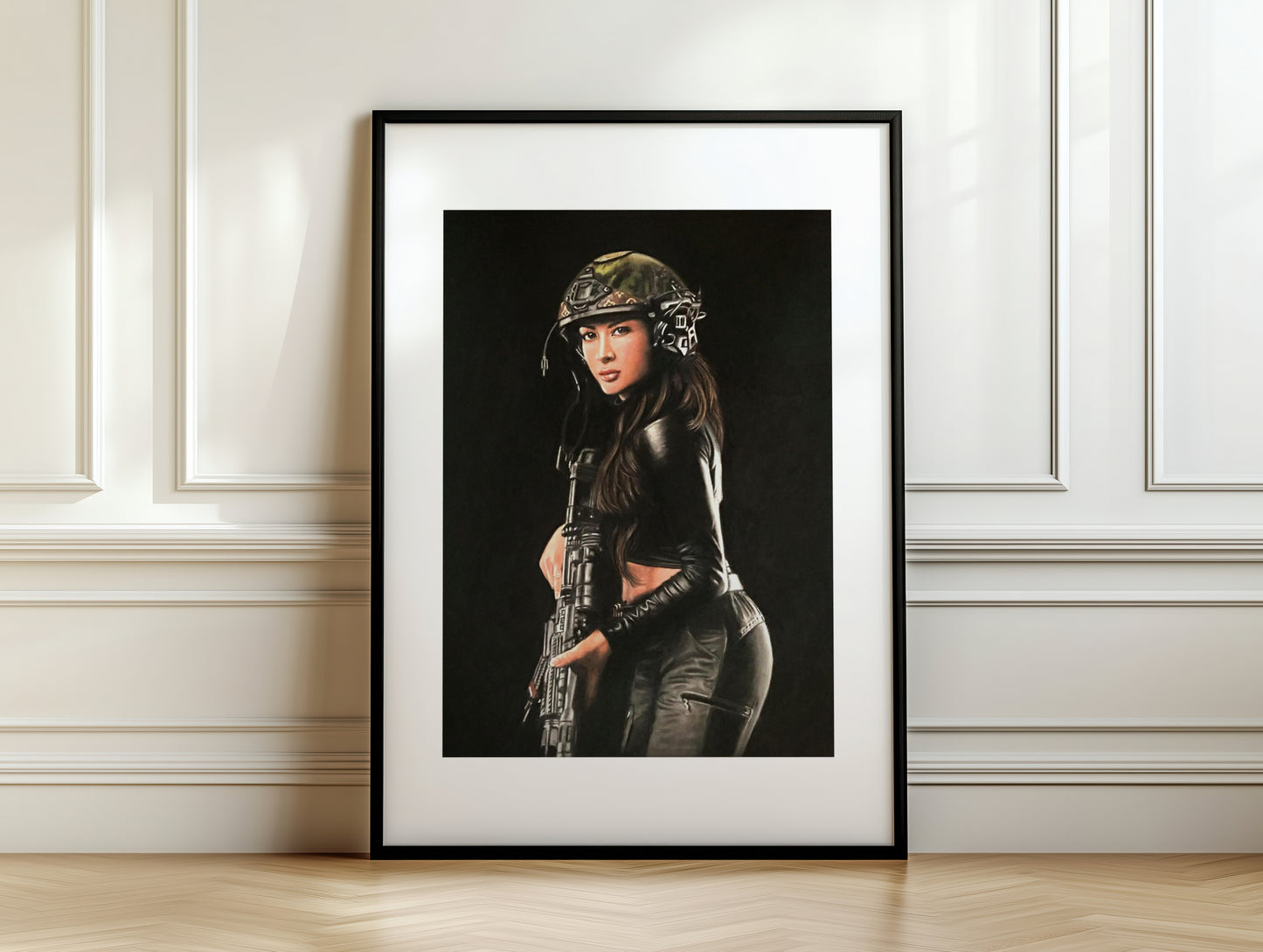 "Shadow Hunter" Framed Fine Art Print