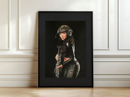 "Shadow Hunter" Framed Fine Art Print
