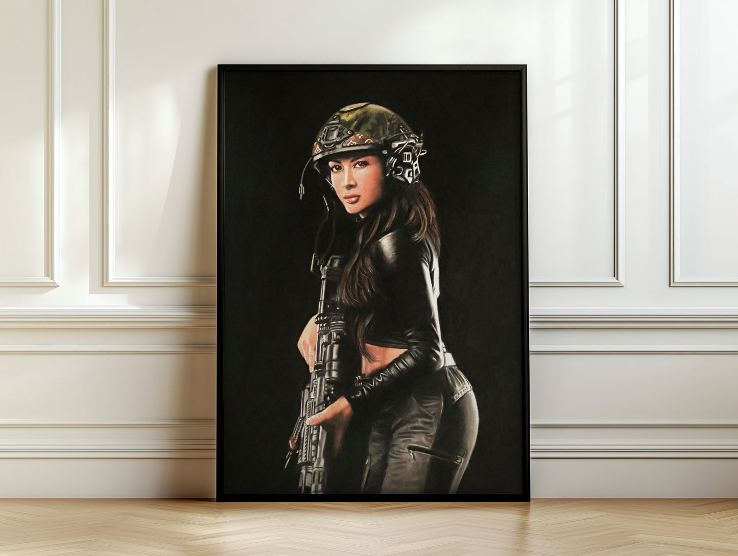 "Shadow Hunter" Framed Fine Art Print