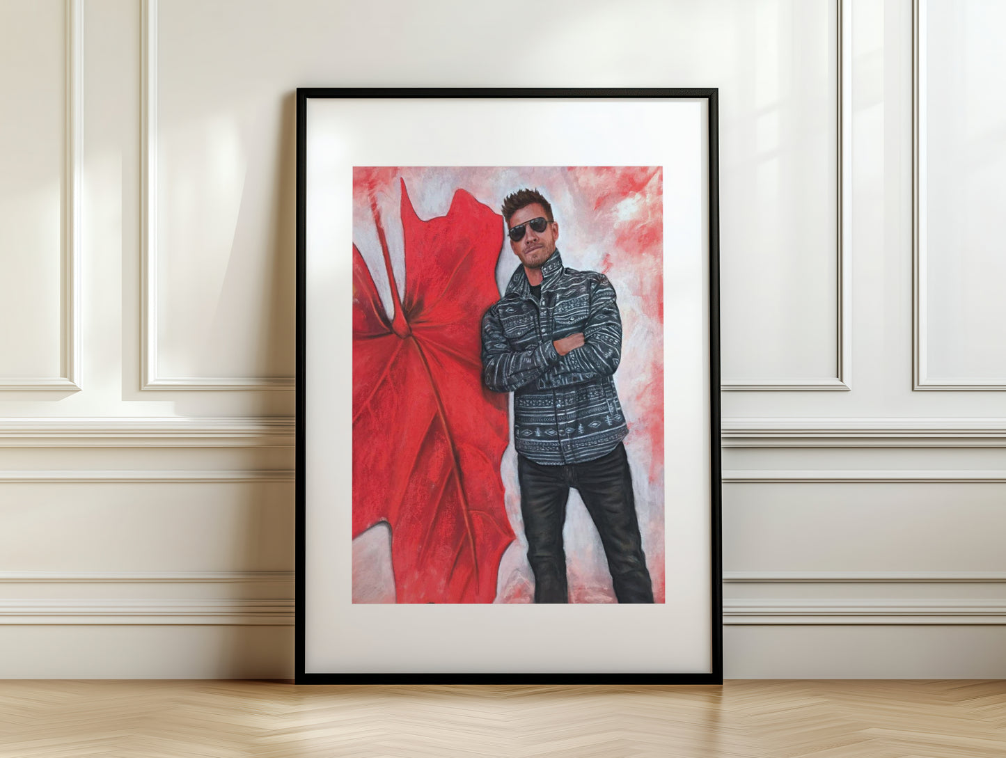 "Echoes In Red" Framed Fine Art Print