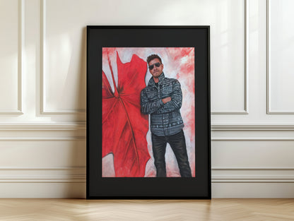 "Echoes In Red" Framed Fine Art Print