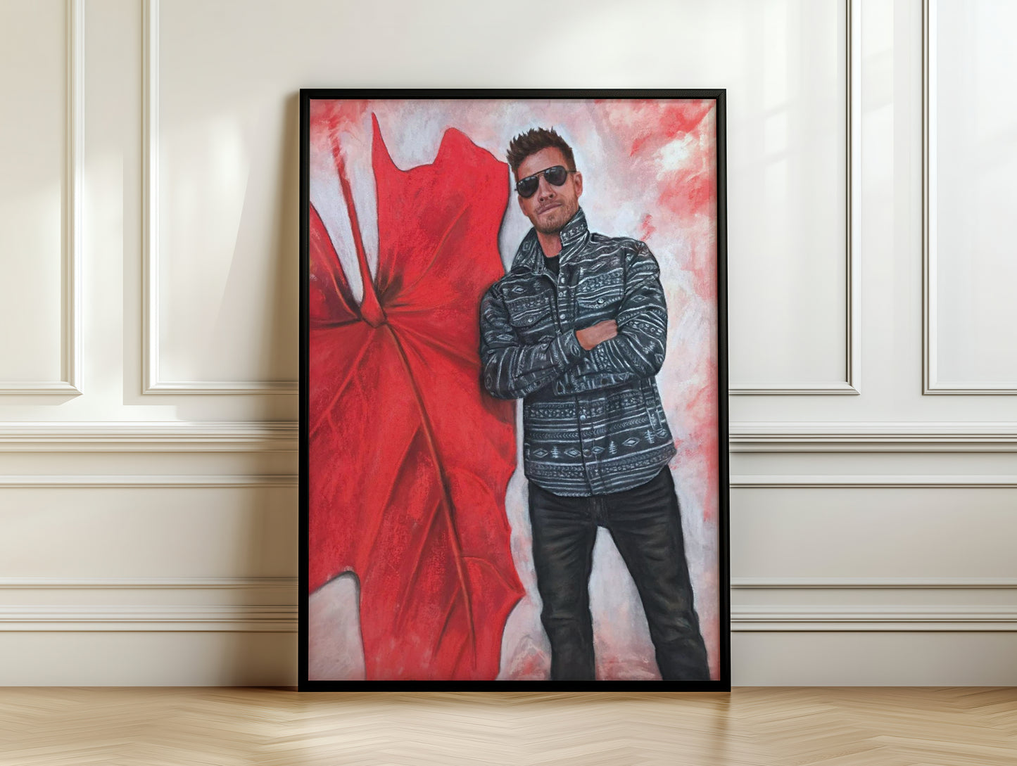 "Echoes In Red" Framed Fine Art Print
