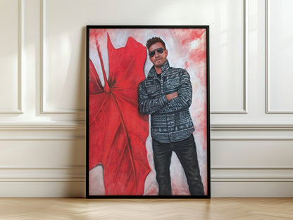 "Echoes In Red" Framed Fine Art Print