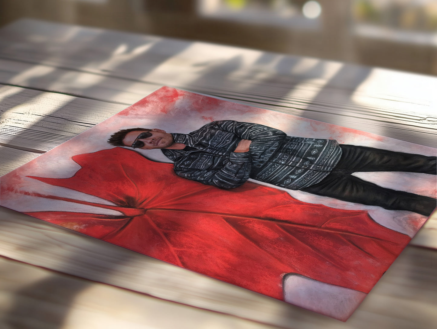 Echoes In Red Art Print