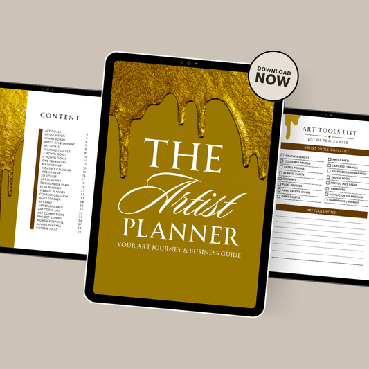 The Artist Planner | A4 & 8.5x11" Printable PDF | Art Business & Studio Organiser