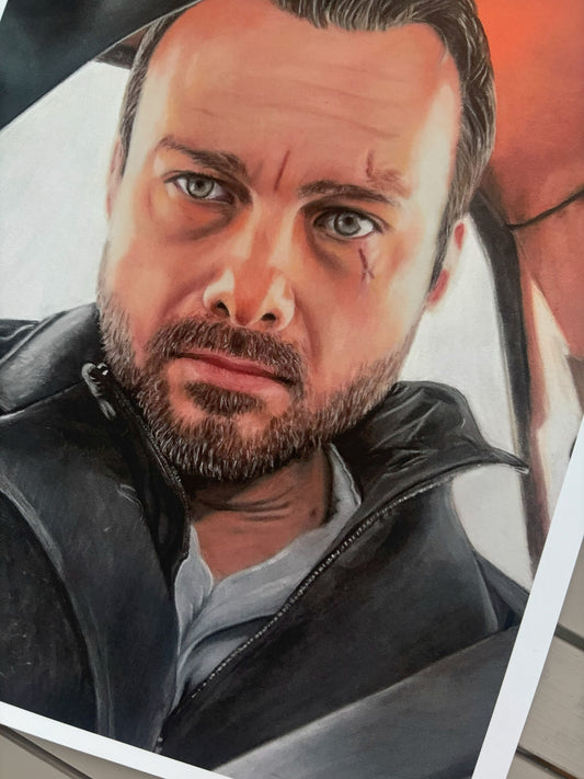 Through The Lens - Jeff Teravainen Pastel Portrait (Open Edition) Fine Art Giclée Print