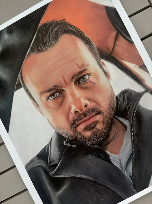 Through The Lens - Jeff Teravainen Pastel Portrait (Open Edition) Fine Art Giclée Print