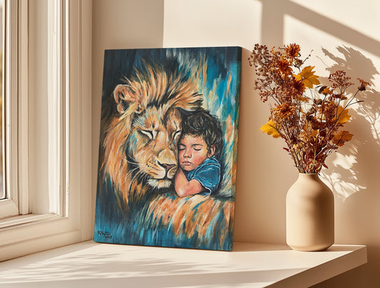 Rest in His Strength – Original Acrylic Painting by Rachel Maytum