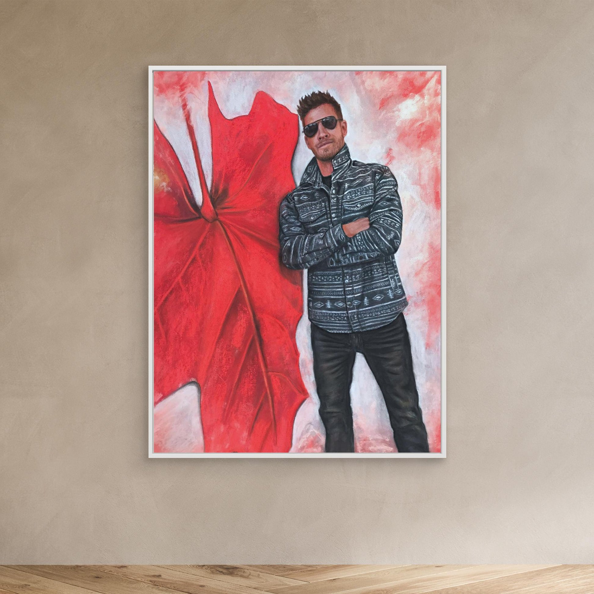 Echoes In Red Canvas Print