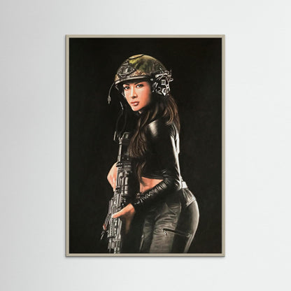 "Shadow Hunter" Fine Art Framed Print