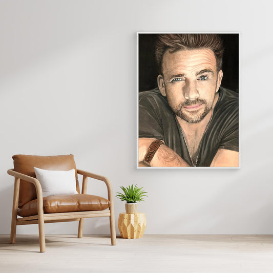 The Lifted Brow - Sean Patrick Flanery Portrait Canvas Print