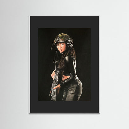 "Shadow Hunter" Fine Art Framed Print