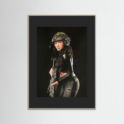 "Shadow Hunter" Fine Art Framed Print