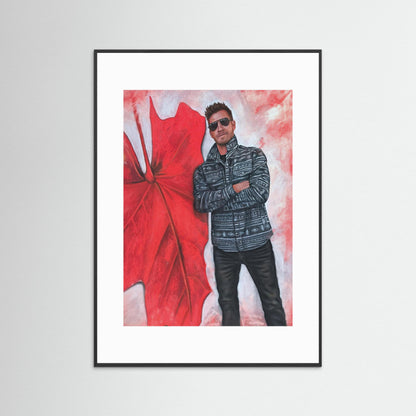 "Echoes In Red" Framed Fine Art Print